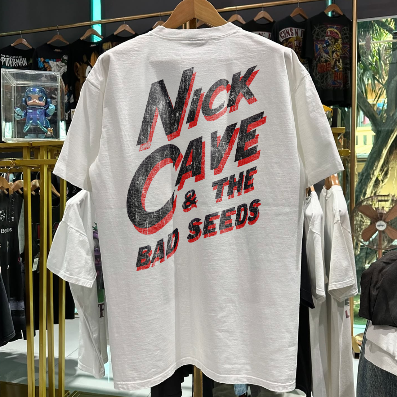 1992 NICK CAVE AND THE BAD SEEDS 'HENRY'S DREAM' RARE WASHED WHITE T-SHIRT