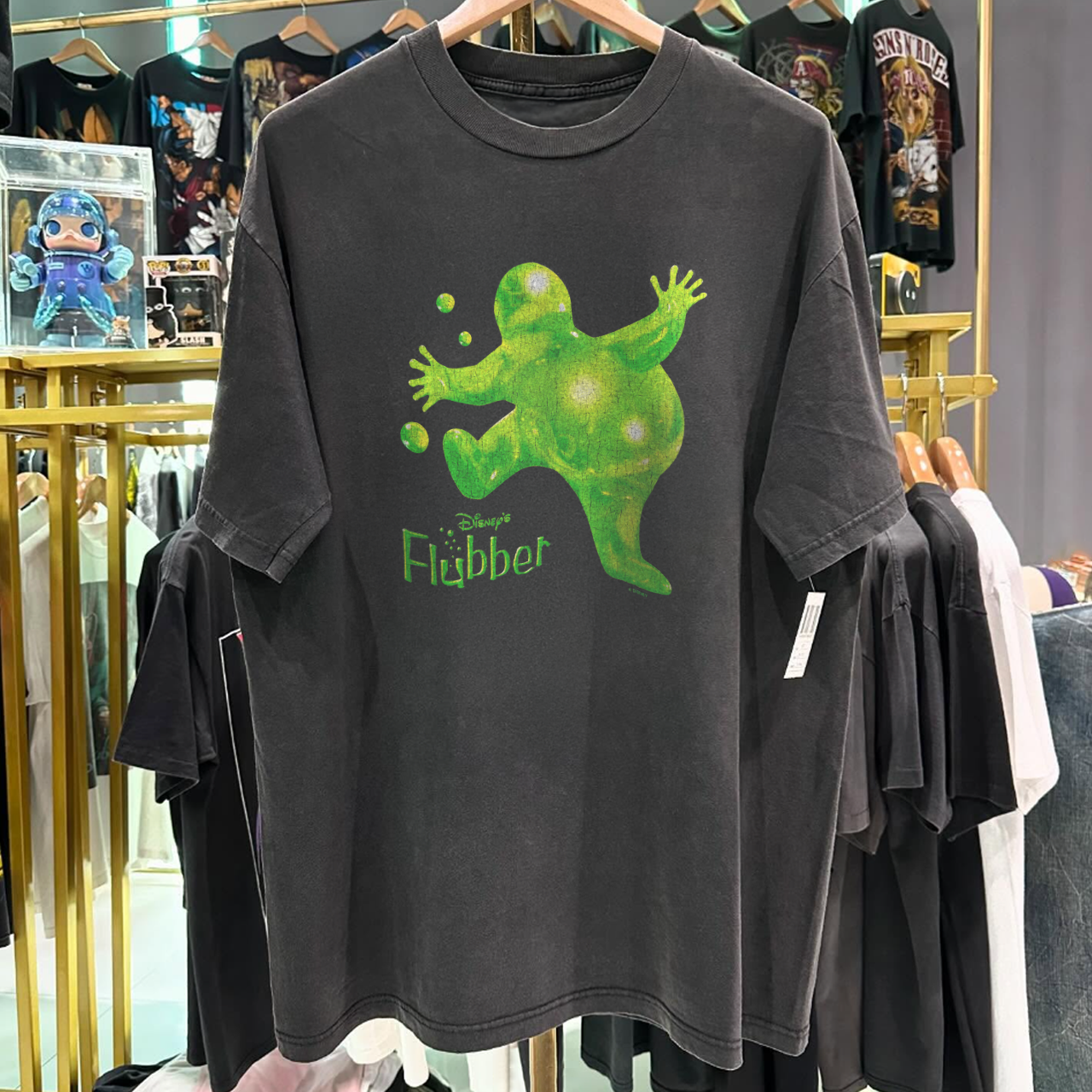 1997 FLUBBER RARE PROMO WASHED BLACK T-SHIRT