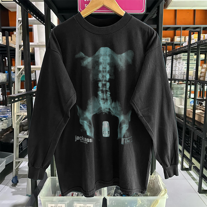 JVCKVSS THE MOVIE 'X-RAY' BLACK WASHED LONGSLEEVE