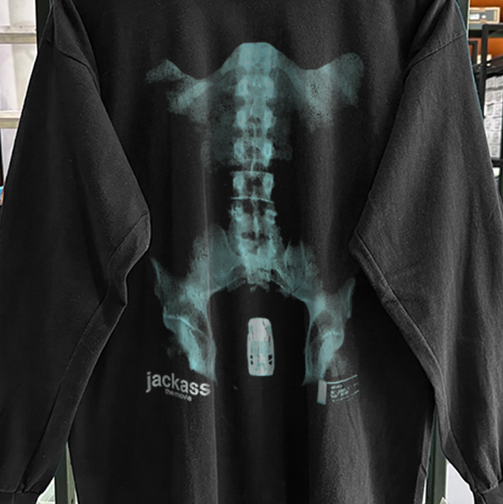 JVCKVSS THE MOVIE 'X-RAY' BLACK WASHED LONGSLEEVE