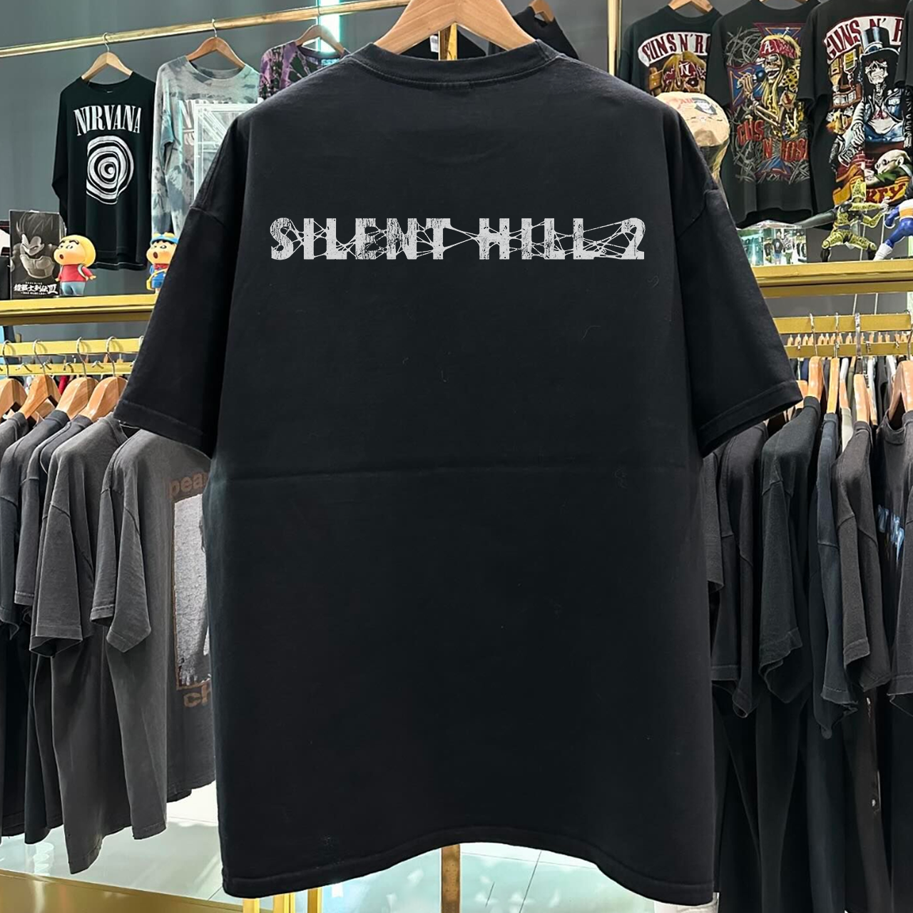 SILENT HILL 2 RARE VINTAGE WASHED BLACK T-SHIRT