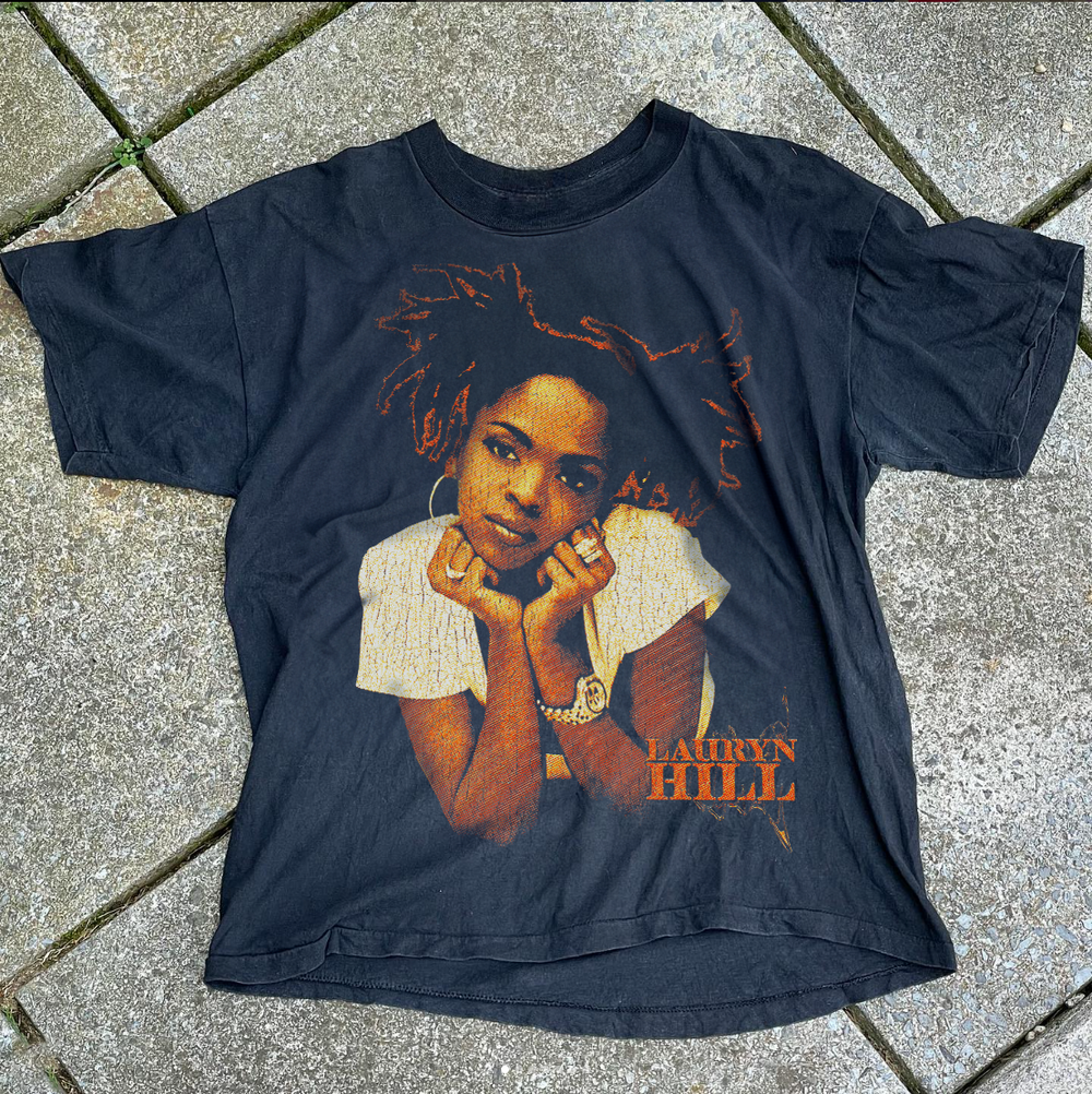 LAURYN H1LL - MISEDUCATI0N TOUR 1999 - WASHED BLACK T-SHIRT